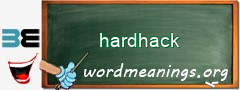 WordMeaning blackboard for hardhack